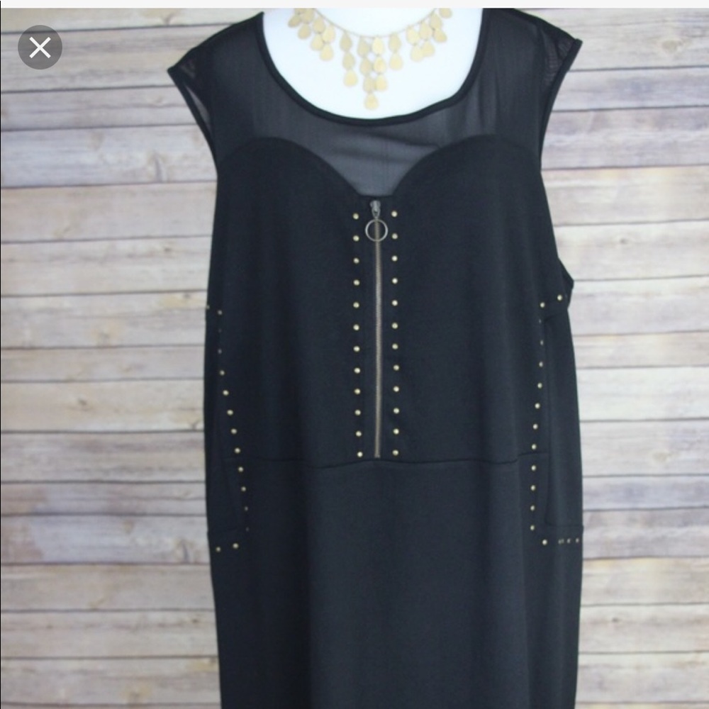 Tess Holliday MLBLM Dress sheer shoulders